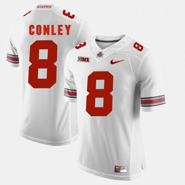 Ohio State Buckeyes Gareon Conley Men's #8 Game Alumni White College Football Jersey 2404FZDC2